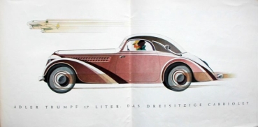 Adler Trumpf Modelprogram 1935 Reuters drawings Carbrochure (3327)